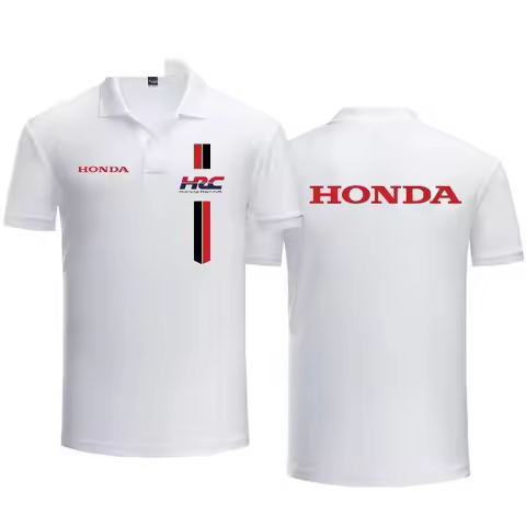 Honda New Hot Summer HRC Honda Racing Logo Honda Racing Suit Peripheral Customized POLO Short Sleeve