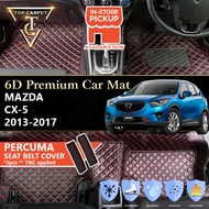 MAZDA CX-5 ( 2013 - 2017 ) 6D PU Leather Car Carpet VIP Car Mat Floor Mat Alas Kaki Karpet Kereta Ac