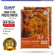 Quaff Photo Paper 180gsm Size: A4