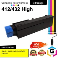 Compatible Oki 412/432 High Yield Laser Toner Cartridge for B412 / B432 / B512 / MB472 / MB492
