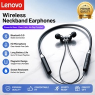 Lenovo HE05X Bluetooth 5.0 Neckband Earphones, Wireless, Waterproof, Sport Headset with Mic, Magneti