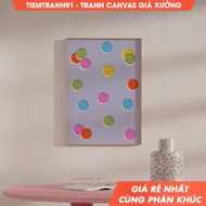 Wall Painting, Colorful Dots Geometric Wall Art, Colorful Big Polkadots Painting Printable Art, come