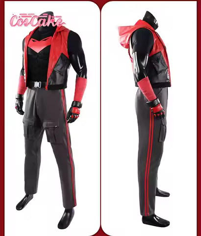 Red Hood Jason Todd Cosplay Costume Manga style cosplay mask set coscake