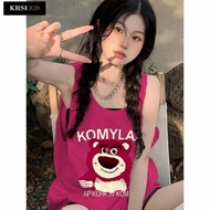 W.Mi Dopamine Girl Dopamine Wear Dopamine Dopamine Clothes Pure Cotton Cute Strawberry Bear Hot-sell