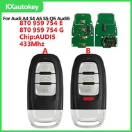 KXK008002For Audi A4 S4 A5 S5 Q5 FCCID-8T0 959 754 E/8T0 959 754 G 3/3+1Buttons Car Smart Card Remot