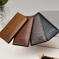 Long Men's Wallet Multi-Card Slot Handbag Wallet Retro Business Texture Wallet Card Holder Coin Purs