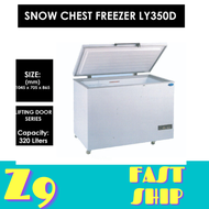 SNOW LY350LD Chest Freezer Top Opening 350 Liter Deep Freezer Peti Sejuk Beku untuk Simpanan Stock Frozen Ikan Ayam Dagi