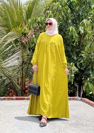 MIDI D'LIA TWILL JUMBOO LD125-130cm GAMIS LEBARAN WANITA
