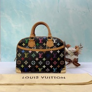 LV 聯名村上隆黑彩小珍包