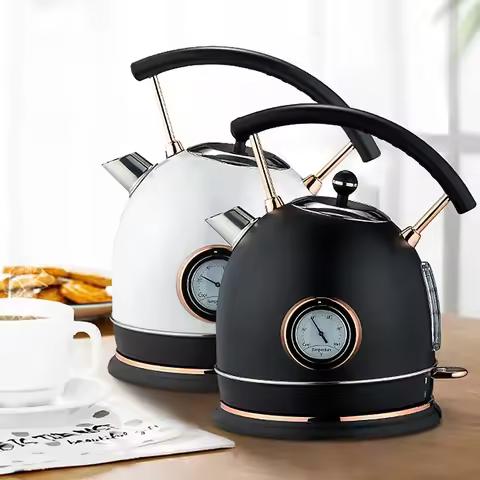 Household 220v 1.8 Liter Electric Kettle Stainless Steel Tea Coffee Kettle Kitchen Smart Whistle Ket