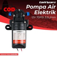 Terlaris Pompa Air Cuci Motor Mobil AC DC 12V Mesin Tekanan Tinggi 70PSI 3.5L/min Aki Accu Alat Semp