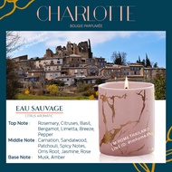 เทียนหอมกลิ่นแบรนด์เนม สไตล์ฝรั่งเศส กลิ่นนุ่มลึก น่าหลงใหล CHARLOTTE scented candle aromatic candle