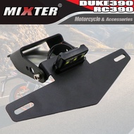 Motorcycle Fender Eliminator Registration Rear License Plate Holder Rack LED For RC390 DUKE390 2017 