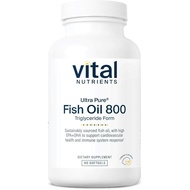 Vital Nutrients Ultra Pure® Fish Oil 800 Triglyceride Form | Heart, Brain, & Immune Health* | Sustai