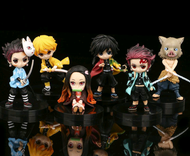 🎉พร้อมส่ง🎉โมเดลดาบพิฆาตอสูร ชุด 6 ตัว สูง 7 Cm. ฟิกเกอร์ขนาดเล็ก ของสะสม Kimetsu No Yaiba (iallshop)