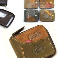 MWGLS01 Men Wallet Leather Fashion Money Notes Zip Coin Pocket Bank Cards Beg Duit Lelaki kulit