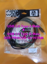TP 3m Kabel Printer USB 2.0 Type A Male to USB B Male High Quality