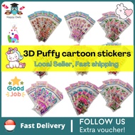 3D Puffy Cartoon Stickers for Kids Children/ Reward Goodie Bag Return gift birthday Christmas/ Animals Princess Alphabet