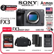 Sony FX3 Full-Frame Cinema Camera (SONY MALAYSIA 2 YEARS WARRANTY)100% ORIGINAL OFFICIAL SONY MALAYS