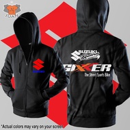 Suzuki Racing Gixxer The Street Sport bike Hoodie Jacket with zipper Costumized