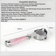 Italian Coffee Machine Handle E61 Hundred Shengtu Aibo Rocket Coffee Machine Bottomless Handle 58mm