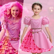 [Ready Stock] Descendants 4 Movie Halloween Princess Dress Children Dress Girls Pink cos Costume Dre