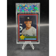 2025 Topps Heritage Aaron Judge 380 RED BORDER PARALLEL SQC 8.5 [9.5 CENTERED]
