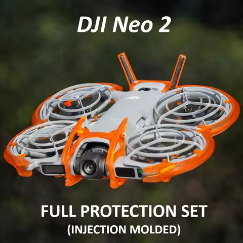 DJI Neo 2 PC Injection-Molded Protection Accessory Kit (Not 3D Printed): Gimbal Guard, 4 Legs, Tail 