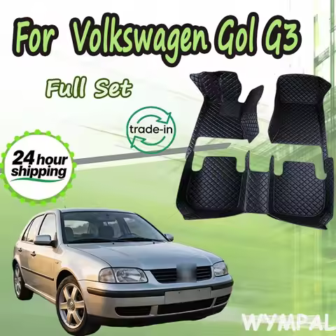 Car Floor Mat For Volkswagen Gol G3 2000 2001 2002 2003 2004 4 Doors Diamond Leather Luxury Woman Fo
