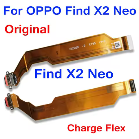Original USB Charging Flex For OPPO Find X2 Neo Charger Port Dock Connector Flex Cable Find X2Neo Re