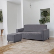 3 Seater Fabric Sofa + Stool  (HLD-001)