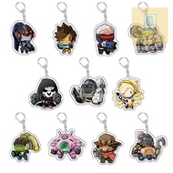 Overwatch Genji Hanzo DVA Mercy Tracer Acrylic Keychain Pendant