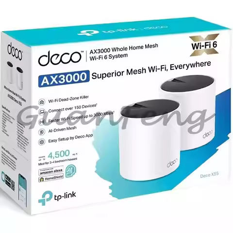TP-Link Deco X55 Pro Mesh W-iFi6 Wireless Router AX3000 1G and 2.5G Ports