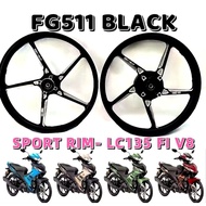 LC135 FI V8 SPORT RIM FG511 BLACK PNP NEW & OLD DESIGN RCB RACING BOY SPORT RIM FG 511 FG505 LC 135 