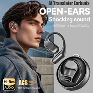 M114 Ai Translator Earbuds Open-end Translator Earphone 138 Languages Translator Earbuds Travel Abro