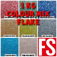 ( 1KG ) Colour Flake Only | For Floor Wall Serpihan Berwarna Lantai Tandas Epoxy Flake Coating