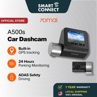 70mai A500 A500s Dashcam Car Recorder 1944P Resolution Rear Camera Built-in GPS ADAS Parking Dashcam