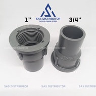 Inner Thread Socket 1 x 3/4" inch AW Grest SDD/ 1 x 3/4" PVC Faucet Socket 1 x 3/4" Threaded Sock/ 1