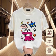 Co-Branded Crayon Shin-Chan Cartoon Short Sleeve T-Shirt Fun & Casual Style (Kks)