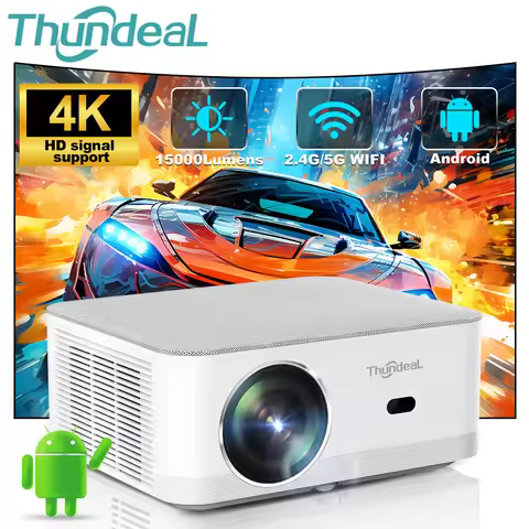 ThundeaL Portable Mini Projector TD92 Pro FHD 1080P Full HD Beam 4K Video WiFi Android Projector TD9