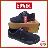 Edwin Unisex Original Kasut Sekolah Hitam / Edwin Black School Shoes / Edwin Canvas Shoes EW2349