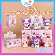 Set 6 Mô hình Kuromi Melody Hộp Quà Bí Ẩn Blind Box Full Box Đóng Hộp Set 6 Hộp Quà Bí Mật Quà Tặng