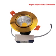 Dimmable Recessed LED Downlights 5W 7W 9W 12W COB LED Lights AC220V 230V Ceiling Spot Kitchen