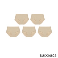 [ แพ็ค 5 ชิ้น ]Sabina กางเกงชั้นใน Seamless Fit รุ่น Soft Collection รหัส SUXK108 สีเนื้อเข้ม