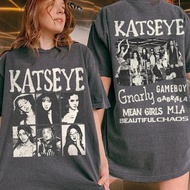 Katseye Short Sleeved The Beautiful Chaos T-shirt  Katseye Gnarly Unisex Tee Pop Band Tee Fans Gifts