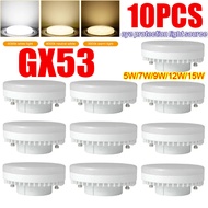 10Pcs GX53 LED Light 15W 12W Source Cabinet Lamp Bulb Light AC85-265V Tube Lamp 5W 7W 9W Wardrobe Ca