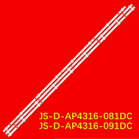 LED TV Backlight Strip for LY430-DH01W 43A16B LMDS430D16C-07 JS-D-AP4316-081DC JS-D-AP4316-091DC
