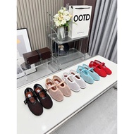 (high quality) Alaia Mesh Hollow Ballet Shoes Flat Mary Jane Shoes 0014