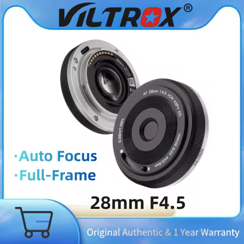 Viltrox AF 28mm F4.5 Full-Frame Auto Focus Ultra-Thin Pancake Lens for Sony E Nikon Z Leica L Fuji X