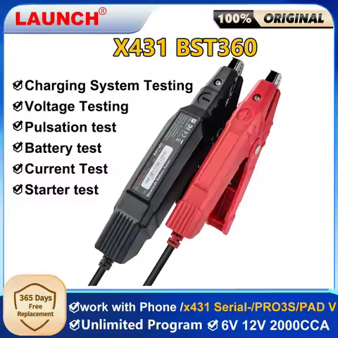 LAUNCH BST360 12V Car Battery Tester Charging Scanner Tools for CRP919E BT/PRO ELITE/PRO V5.0/PRO3S+